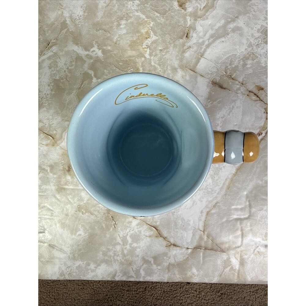 Disney Parks Cinderella Mug Blue Gold Princess Disney Franchise Coffee Tea Cup - Picture 3 of 8